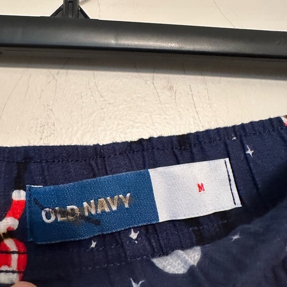 Mens Old Navy flannel Santa Christmas pajama pant M - Picture 2 of 3